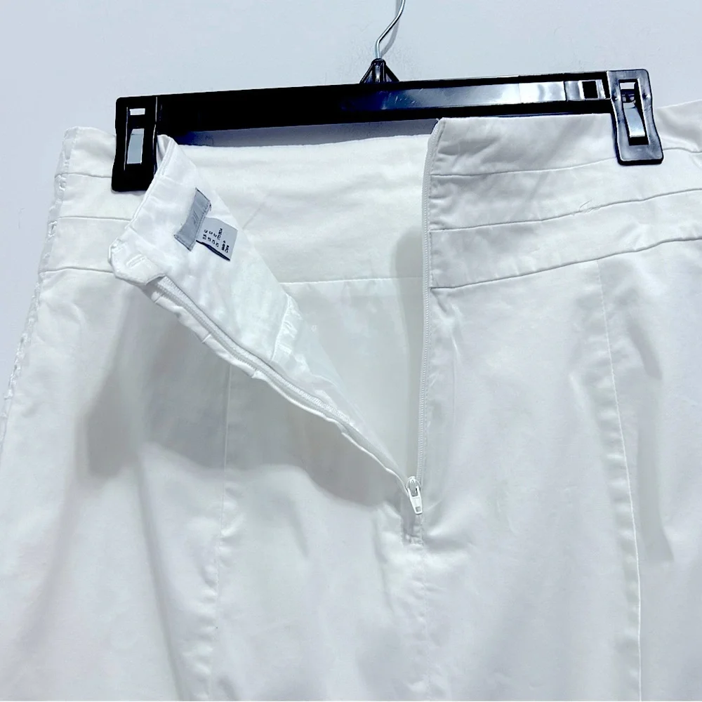 H&M White Eyelet Midi Skirt Floral Lace Crochet Design_6